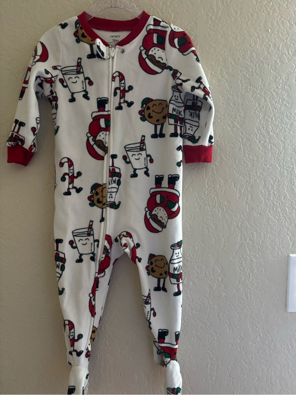 Carter's  Fleece Holiday Footed One-Piece